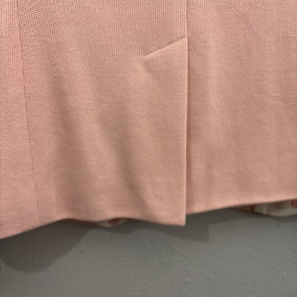 Talbots Aberdeen Knit Blazer Lined Gold Buttons Pink Women 2 - Picture 7 of 10